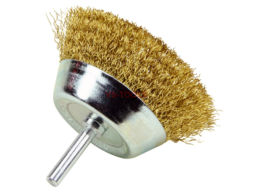 3inch Cup Wire Brush 1/4in Shank Deburring Rust Remover Cleaning
